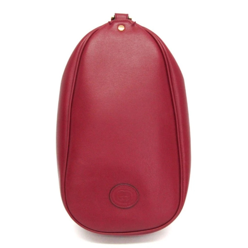 Gucci Burgundy Leather Cosmetic Case